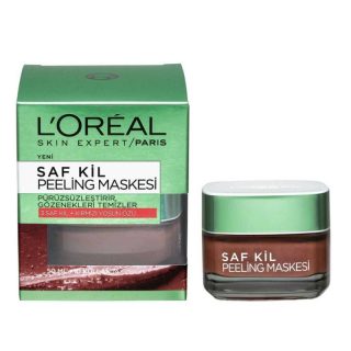 ماسک لایه بردار صورت لورال حاوی خاک رس و جلبک قرمز حجم 50 میلی لیتر