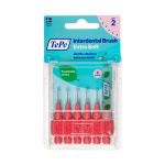 مسواک بین دندانی اکسترا سافت 6 عددی سایز 2 رنگ قرمز تپه