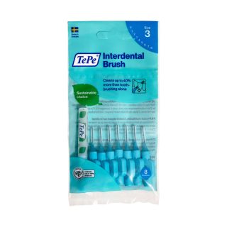 مسواک بین دندانی تپه مدل آبی 8 عددی سایز 3