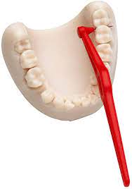 مسواک بین دندانی تپه مدل قرمز دسته دار سایز 2 اصل