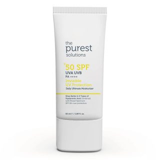 کرم ضد آفتاب مرطوب کننده بی رنگ SPF50 پیورست سولوشن